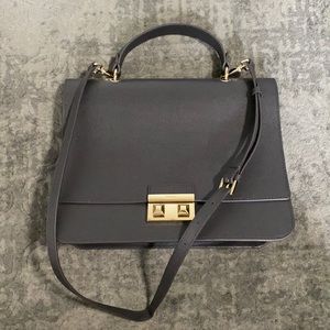 Grey Furla crossbody handbag